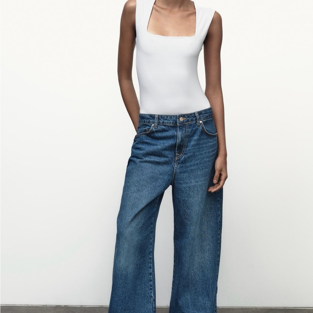 Zara White bodysuit